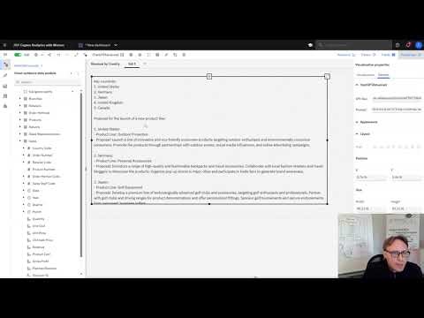 Cognos Analytics: AI integration (e.g. watsonx.ai, ChatGPT) in Dashboards