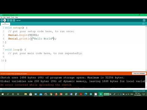 EASY-HOW-TO Hello World in Arduino IDE Tutorial