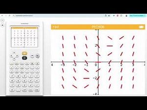 How do I load and run a slope field python script on the NumWorks calculator?