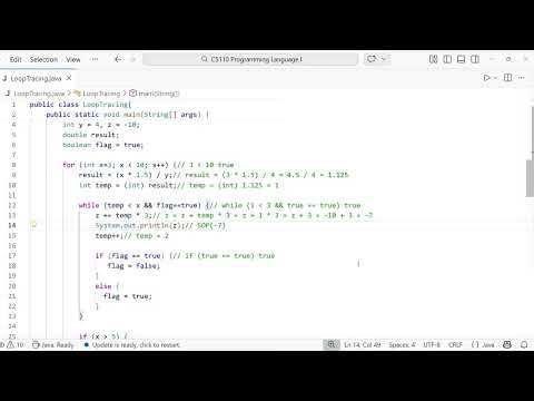 Tracing With Loops | Java Bangla Tutorial