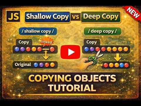 Shallow Copy vs Deep Copy in JavaScript | Explained with Examples