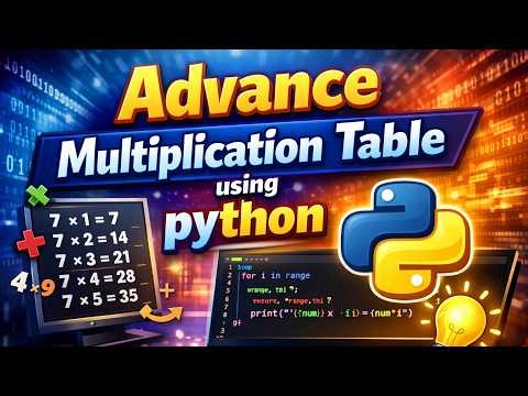 Python Multiplication Table - Codex People