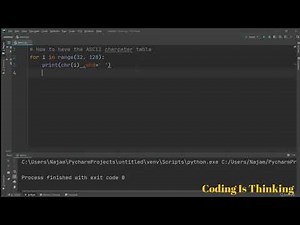 How to print ascii code in python | English
