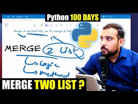 Merge TWO List in Python | PYTHON 100 DAYS SERIES 🔥
