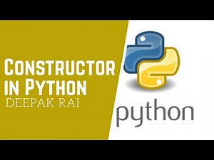 Constructor in Python | Python Tutorial