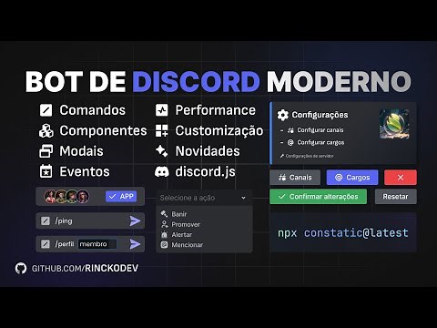 Criando um bot moderno com discord.js v14 - Melhor base de bots atualmente