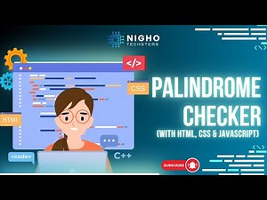 Build a Palindrome Checker Using HTML, CSS & JavaScript