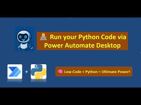 How to run Python script from Power Automate Desktop