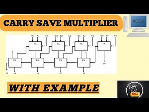 Carry Save Multipiler With Example | COA |