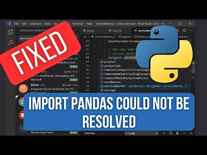 SOLVED : Import Pandas could not be resolved from source Pylance (reportMissingModuleSource)