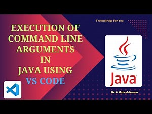 EXECUTION OF COMMAND LINE ARGUMENTS IN JAVA USING VS CODE