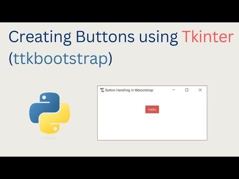 How to Create a Button and Handle Button Click Events in Tkinter (ttkbootstrap) With Python
