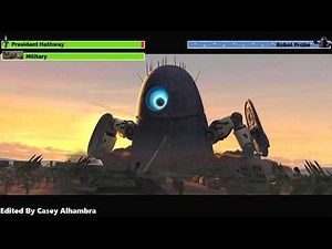 Monsters vs. Aliens (2009) First Contact Scene with healthbars