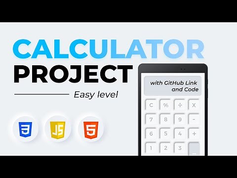 Build a Calculator using HTML, CSS, and JavaScript | Frontend Project - JavaScript Tutorial