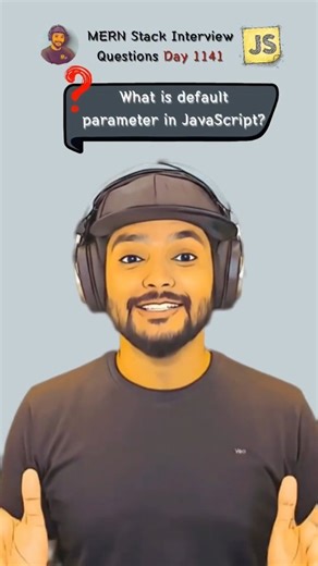 PC Prajapat ll Software Engineer on Instagram: "Default parameters in JavaScript make your functions safe and clean 🚀 No arguments? No problem. JS handles it smartly. 👉 Follow me @codebypc for daily interview prep #JavaScript #JSInterview #WebDevelopment #CodingReels #FrontendDeveloper JavaScript default parameter, default parameters in JavaScript, JS function parameters, JavaScript interview questions, JavaScript basics"