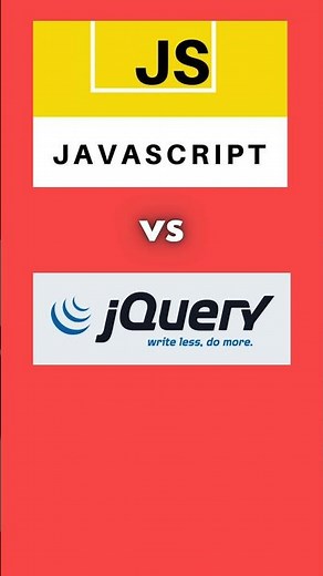 JavaScript vs jQuery: Know the Difference** #jaseir #shorts #javascript #jquery #tech #trending