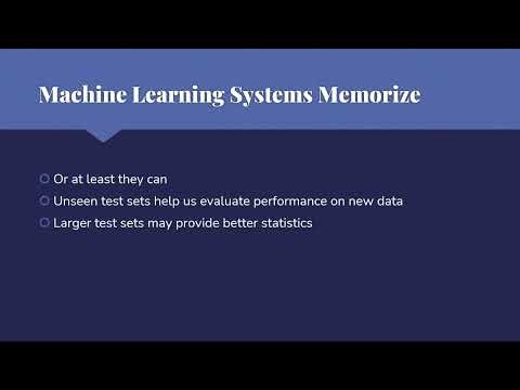 Train Validate and Test Your Learning Models