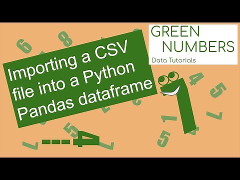 Importing a CSV file into a Python Pandas dataframe | Data Tutorial