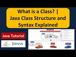 What is a Class? | Java Class Structure and Syntax Explained | Java Tutorial