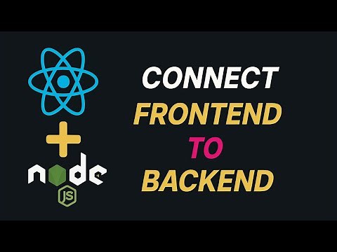 How to Connect Frontend and Backend | Connect React and Node | Send data from backend to frontend