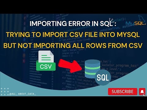 MySQL workbench not importing all rows from CSV | here is the solution | #sql