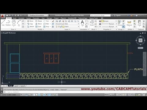 AutoCAD House Elevation Tutorial