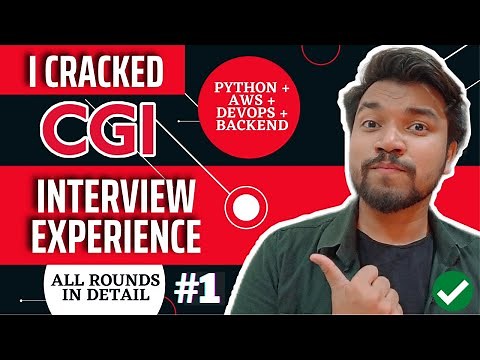 CGI Interview Experience | Python/Web Developer - AWS Interview Question Answers | Software Engineer