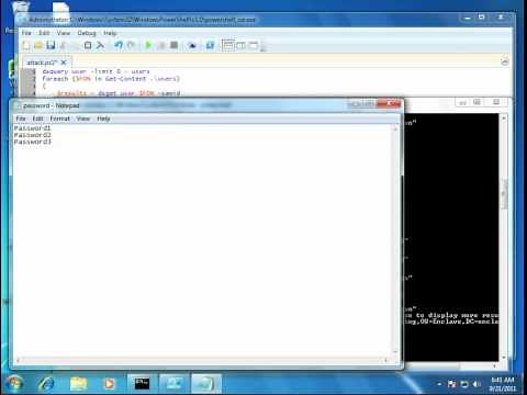 Hacking Windows Accounts with Powershell