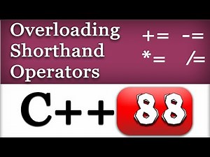 Overloading Short Hand Operators | Operator Function as Friend Function | C++ Video Tutorial