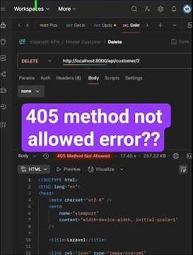 405 Method not allowed Error in Python? How to 405 Method Not Allowed Error POSTMAN [SOLVED] #python