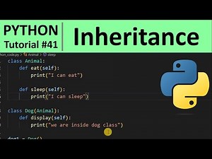 Python Tutorial #41 - Inheritance in Python Programming for Beginners