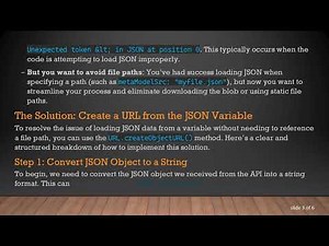 Load JSON from a Variable in JavaScript