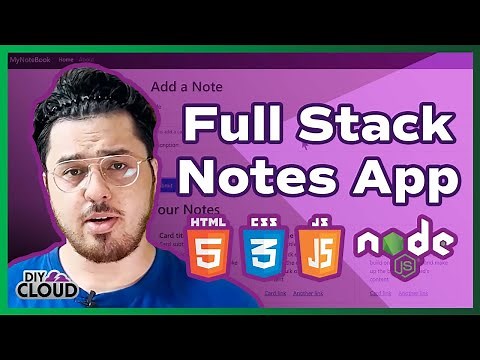 Code a Full Stack Note Taking App From Scratch | Full Stack HTML, CSS, JavaScript & Node.js