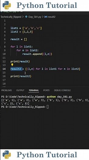 Turn Nested Loops Into One-Liners in Python | Python Tutorial