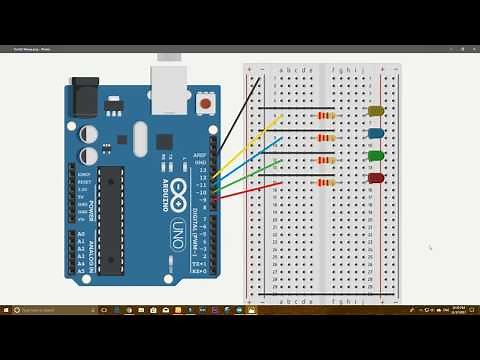 Arduino Tutorial- How to Blink Multiple LEDs (Simulation)