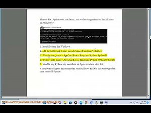 Fix Python was not found; run without arguments to install issue on Windows