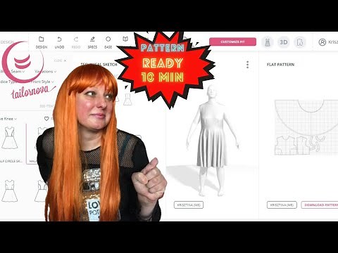 How to make a sewing pattern with pattern making software Tailornova -Free Pattern drafting software