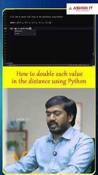 How do you double each value in a list using Python?| Ashok IT#pythontips#pythoninterviewquestions