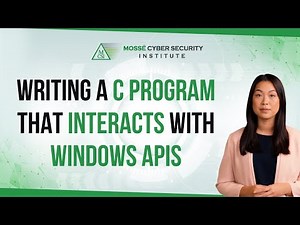 Writing a C program that interacts with Windows APIs