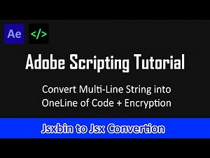 Adobe Scripting Tutorials | Jsxbin to Jsx Convert + Encryption