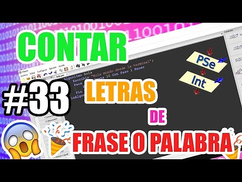 👨🏼‍💻 [PSeint #33] Contar las letras de una frase o palabra