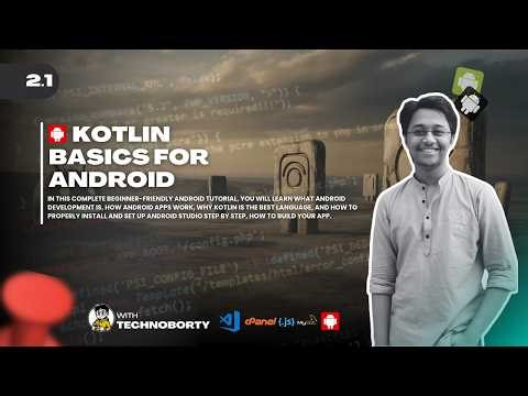 Android App Development for Beginners 2026 | Kotlin Basics for Android Class 2 Part 1