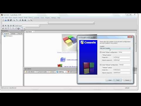Typing and running your first program in CodeBlocks
