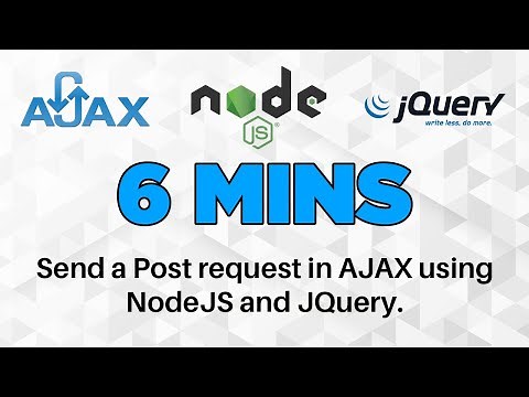 NodeJS. Send a POST request using AJAX in under 6 minutes.