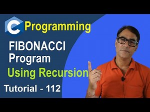 C Program to Print Fibonacci Series using recursion | C Language Tutorial - 112