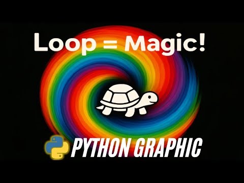 Python Loops for Patterns! 🐢 Turtle Graphics Tutorial | M2EP4