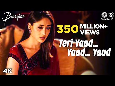 Teri Yaad Yaad Yaad | Bewafaa | Anil Kapoor | Kareena Kapoor | Ghulam Ali | Nadeem Shravan