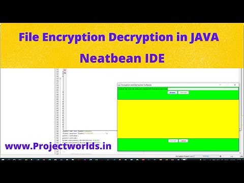 Text File Encryption Decryption Project in Java Netbeans