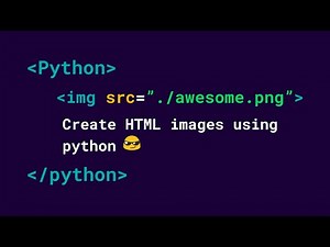 Create html image elements using using python