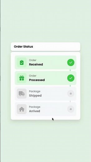 Order Tracking Page UI in HTML & CSS | Order Status Progress | Code with Nazia #coding #cssanimation
